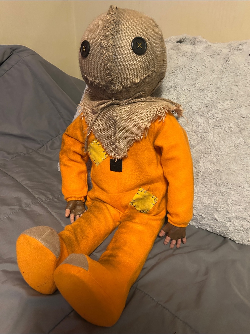 Sam from Trick R Treat Orange Scarecrow Doll